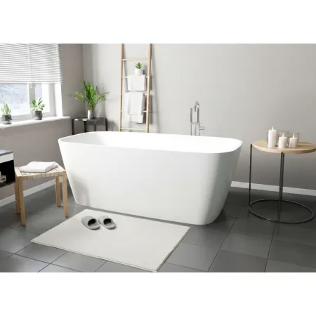 Wanna wolnostojąca z konglomeratu model Iseo 150x70 biała RESMITE